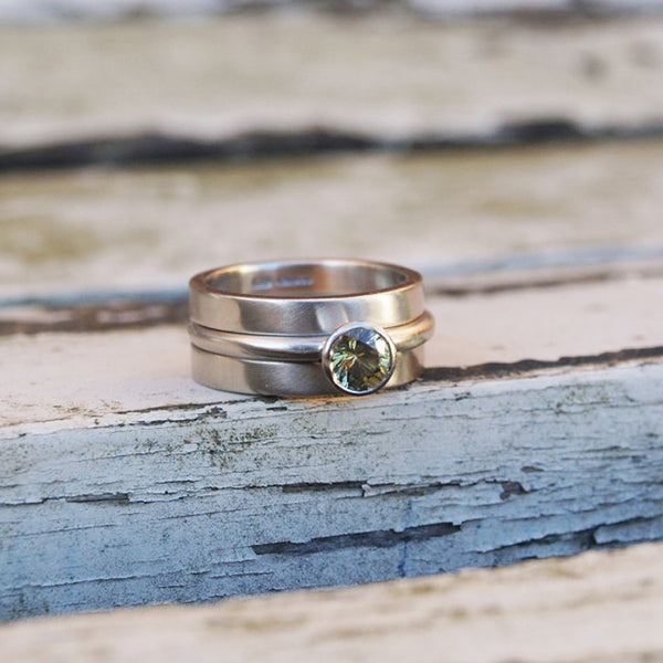 Ethical sapphire ring set