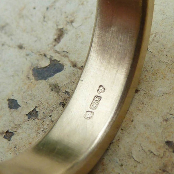 9ct recycled yellow gold band