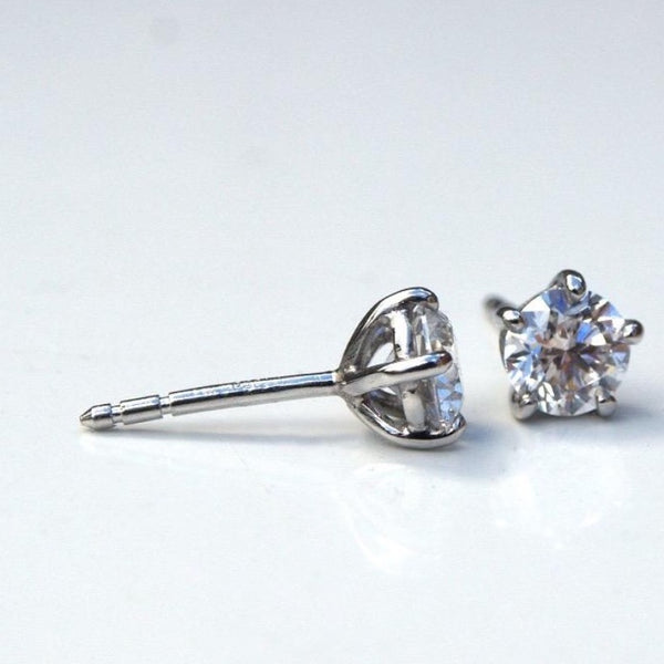 1.5ct diamond platinum earrings