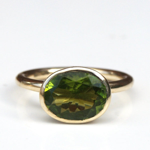 2ct peridot gold stacking